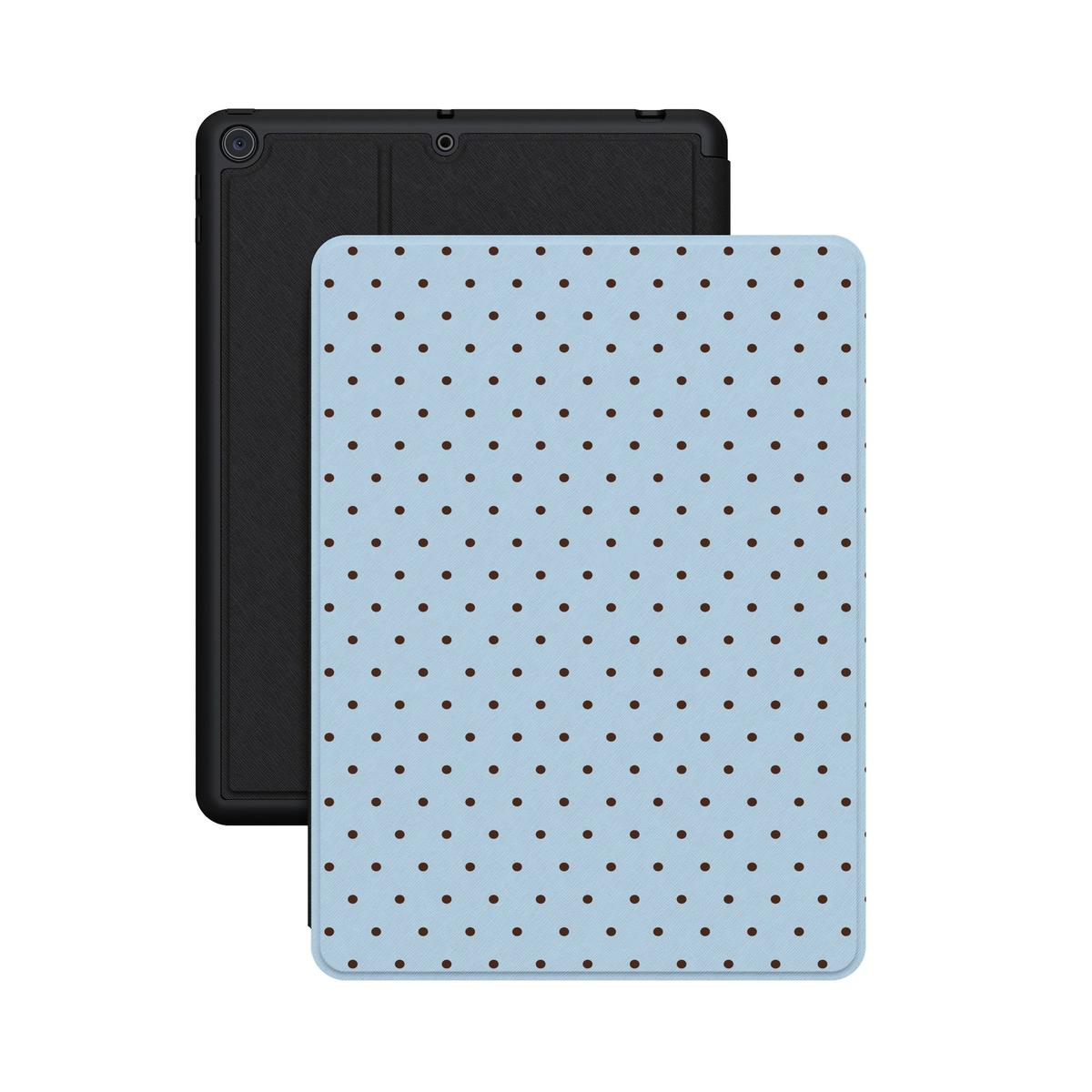 On the Dot | Blue Polka Dot iPad Case