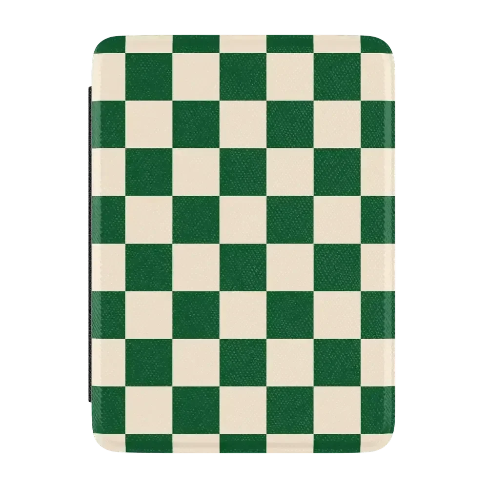 Fit Check | Green Checkerboard Kindle Case