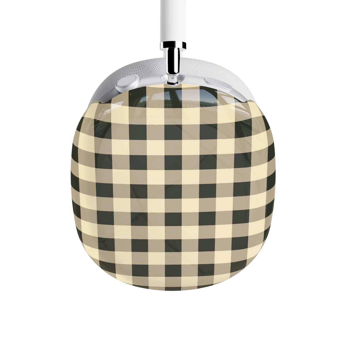 Cedar Lane | Black & Cream Gingham AirPods Max Case