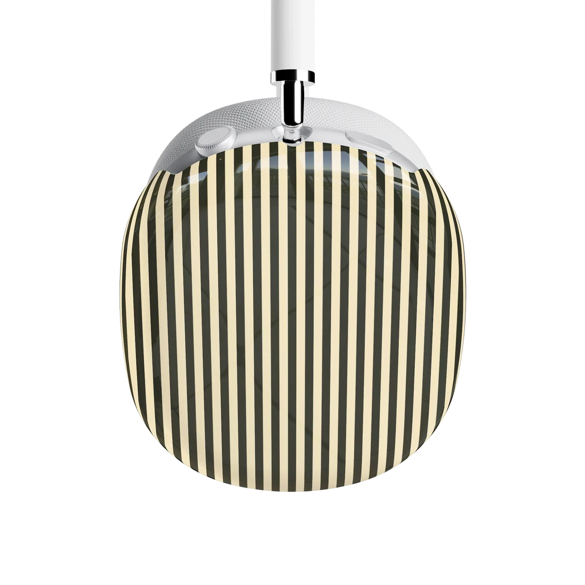 Stripes and the City | Black Pinstripes AirPods Max Case