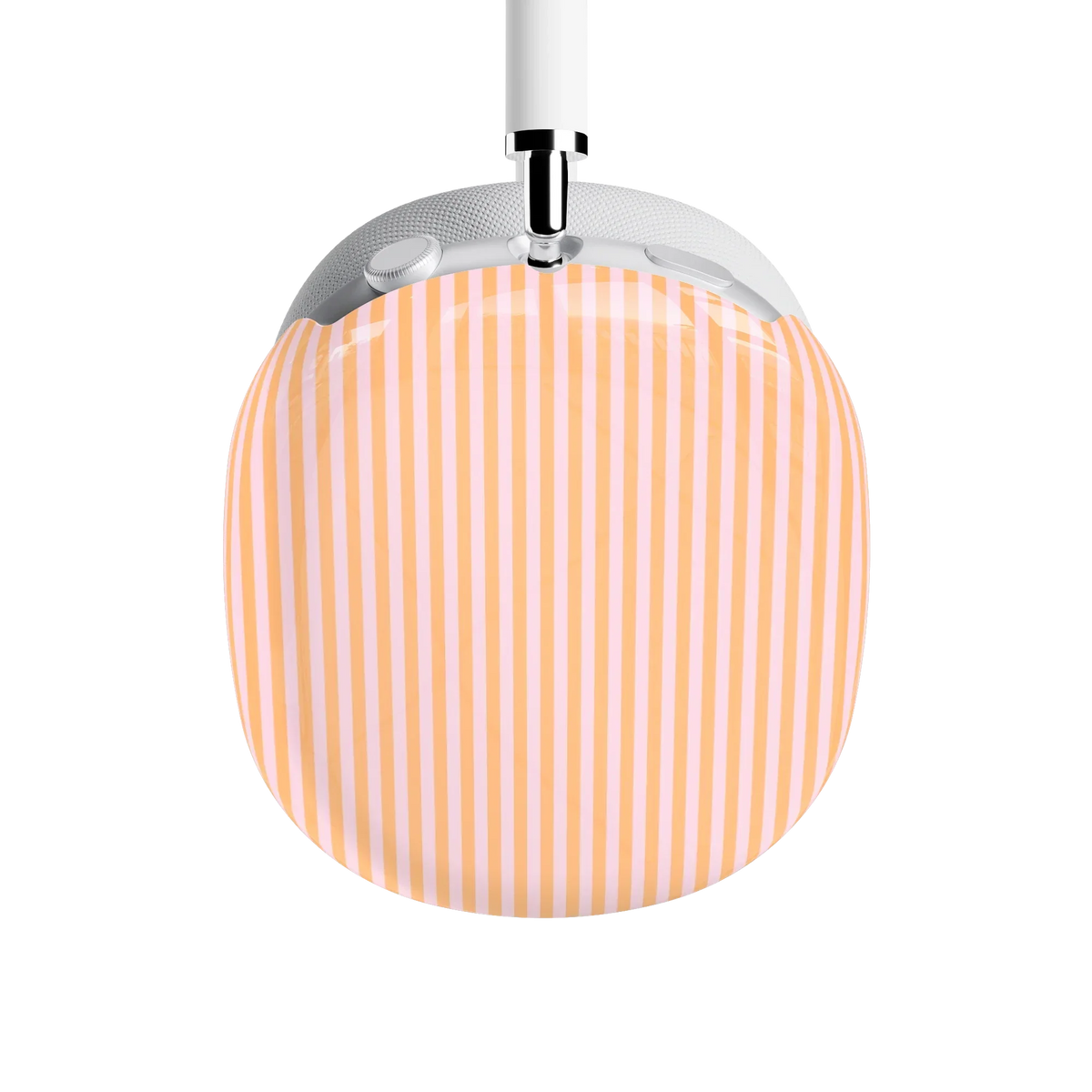 Stripes and the City | Orange & Pink Pinstripe AirPods Max Case