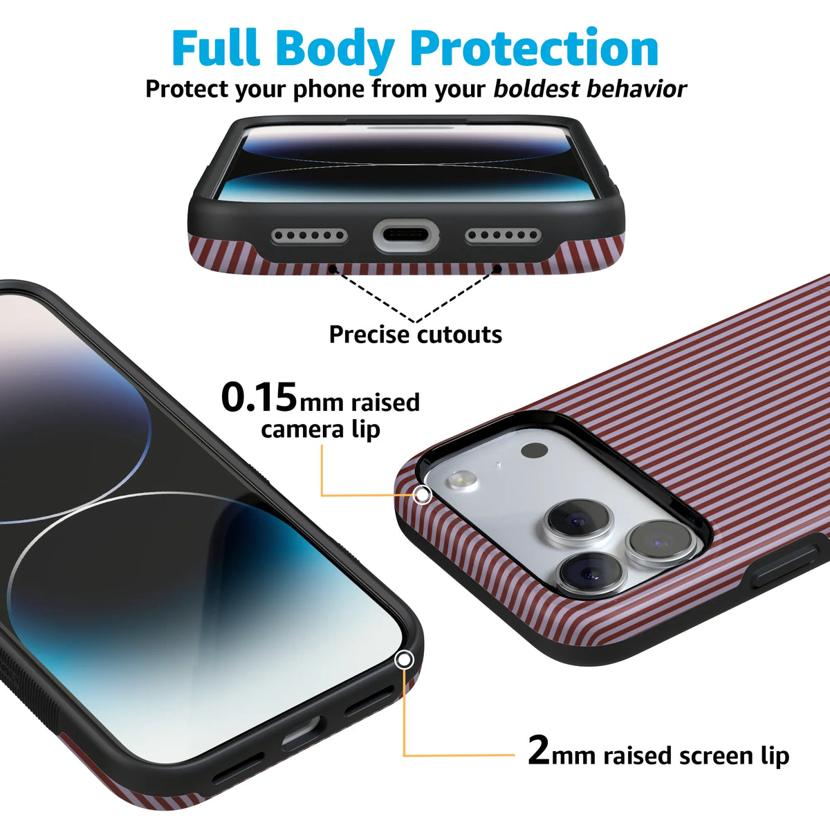 Stripes and the City | Tiny Pinstripe Case