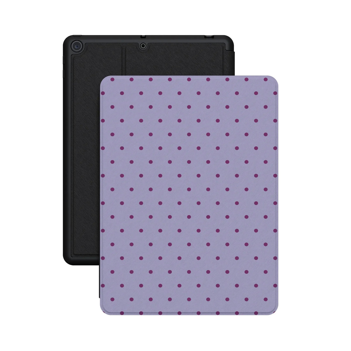 On the Dot | Purple & Plum Polka Dot iPad Case