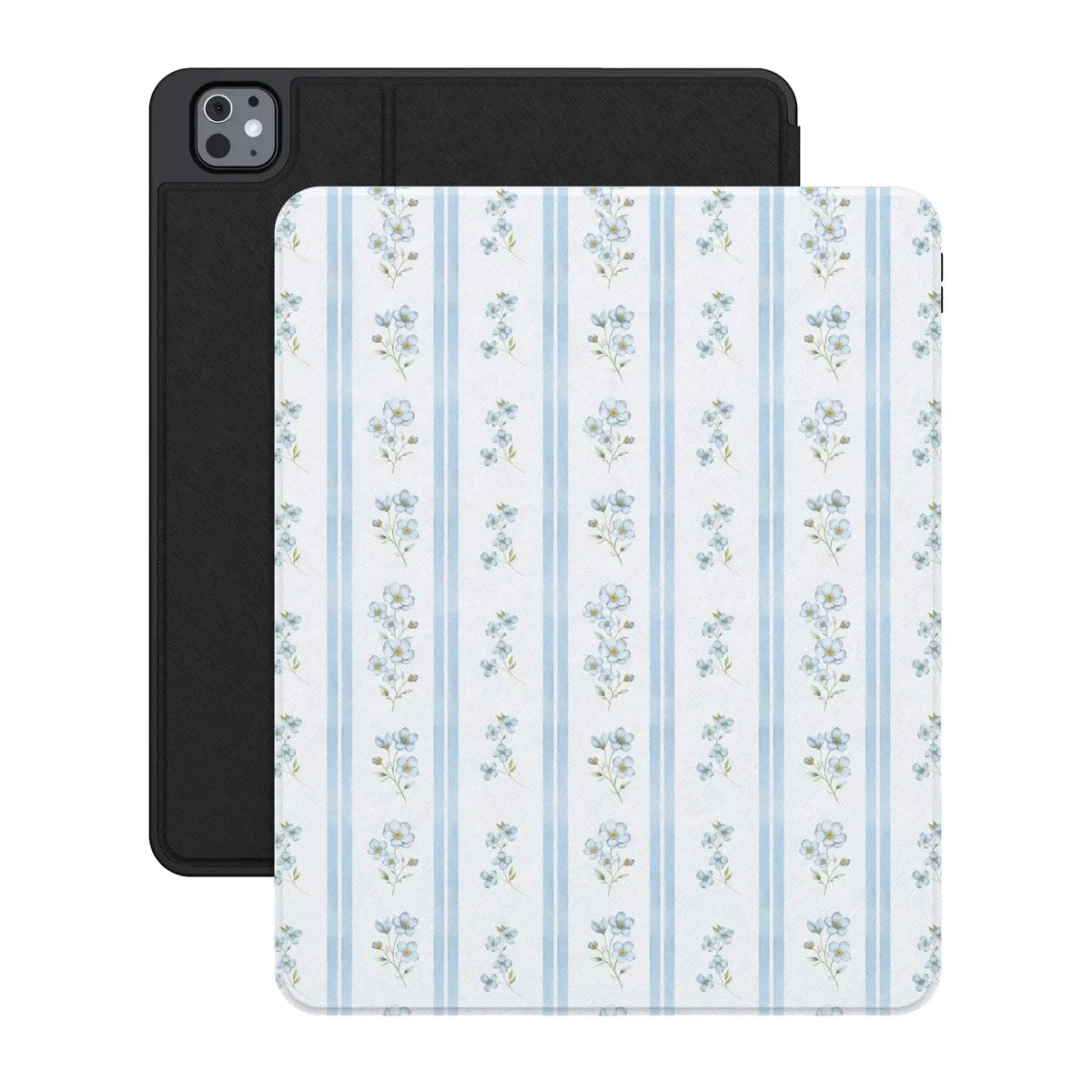 Cottage Stripe | Blue Floral iPad Case