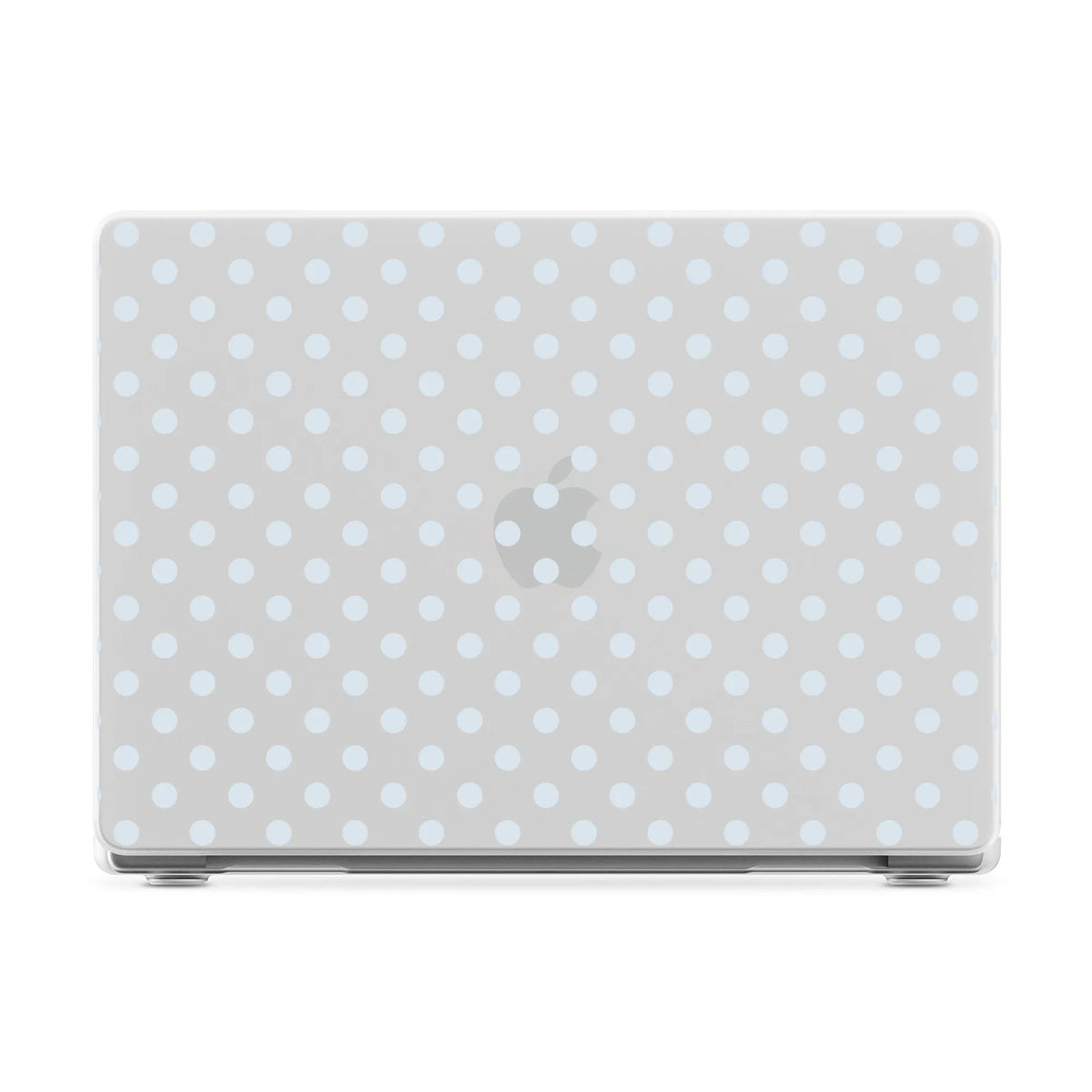 Spotted in SoHo | Light Blue Clear Polka Dot Laptop Shell