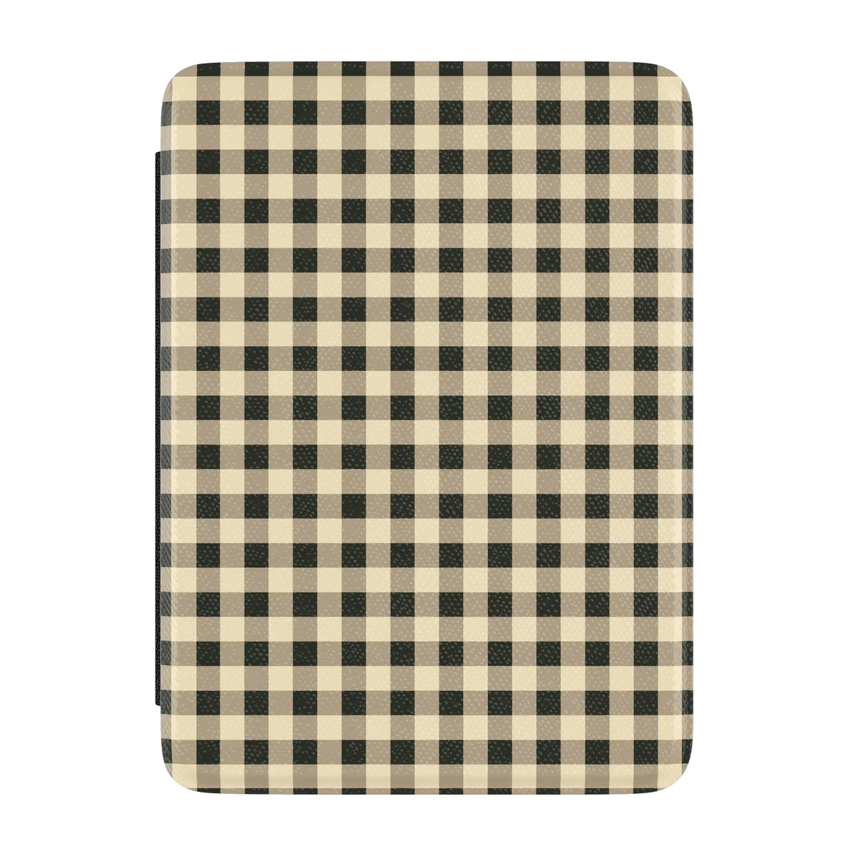 Cedar Lane | Black & Cream Gingham Kindle Case