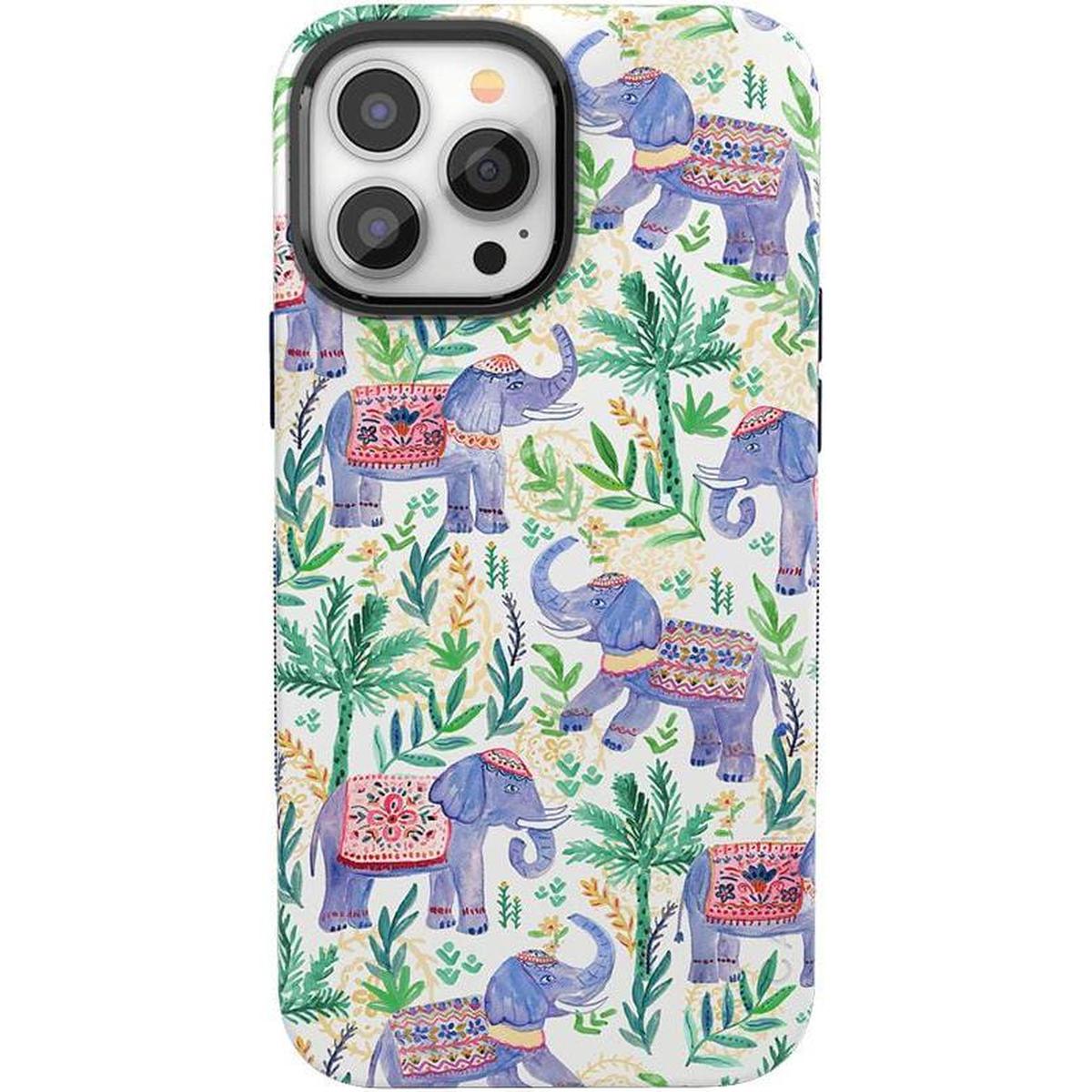 Pastel Gardens | Watercolor Elephant Floral Case