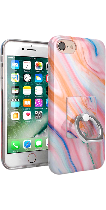You're a Gem | Rainbow Marble Swirl Phone Ring