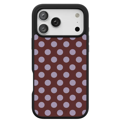 Spotted in SoHo | Burgundy Polka Dot Case
