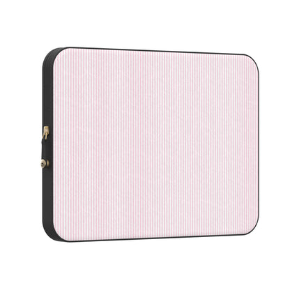 Stripes and the City | Light Pink Pinstripe Laptop Case