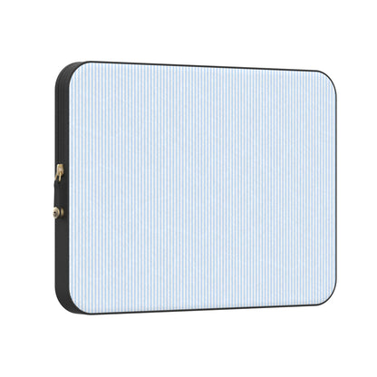 Stripes and the City | Light Blue Pinstripe Laptop Case