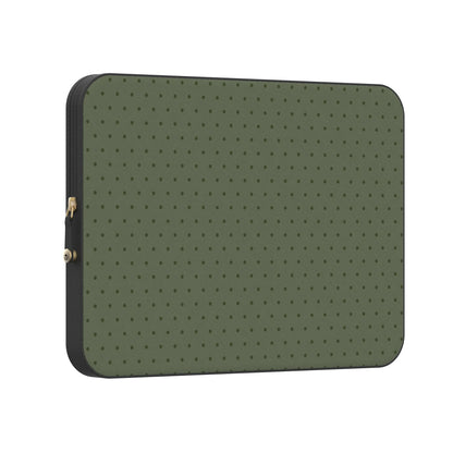 On the Dot | Olive Green Polka Dot Laptop Case