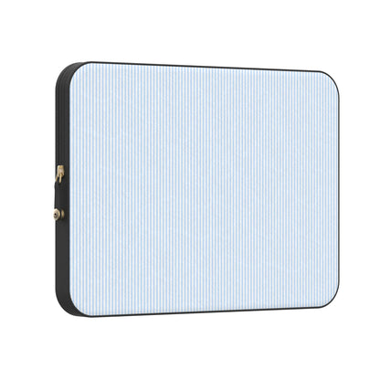 Stripes and the City | Light Blue Pinstripe Laptop Case