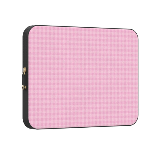 Sweet Jam | Light Pink Gingham Laptop Case
