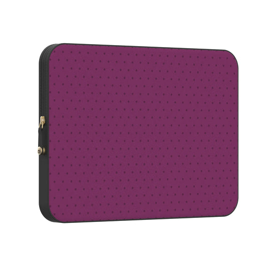 On the Dot | Plum Polka Dot Laptop Case