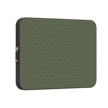 On the Dot | Olive Green Polka Dot Laptop Case