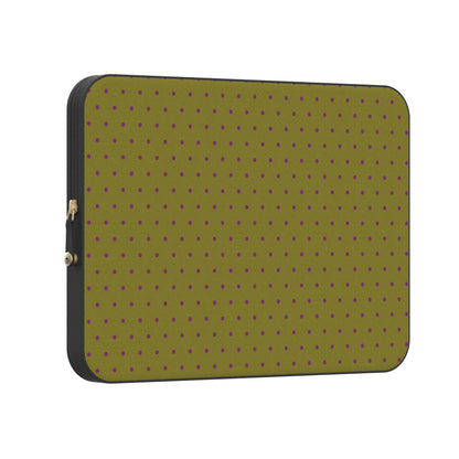On the Dot | Moss & Plum Dots Laptop Case