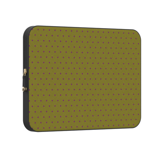 On the Dot | Moss & Plum Dots Laptop Case