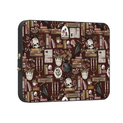 Gothic Noir | Spooky Bookshelf Laptop Case