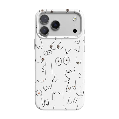 I'm With Her | Black & White Boobs Case