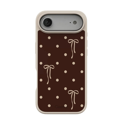 Teddy Bows | Brown Polka Dot Case