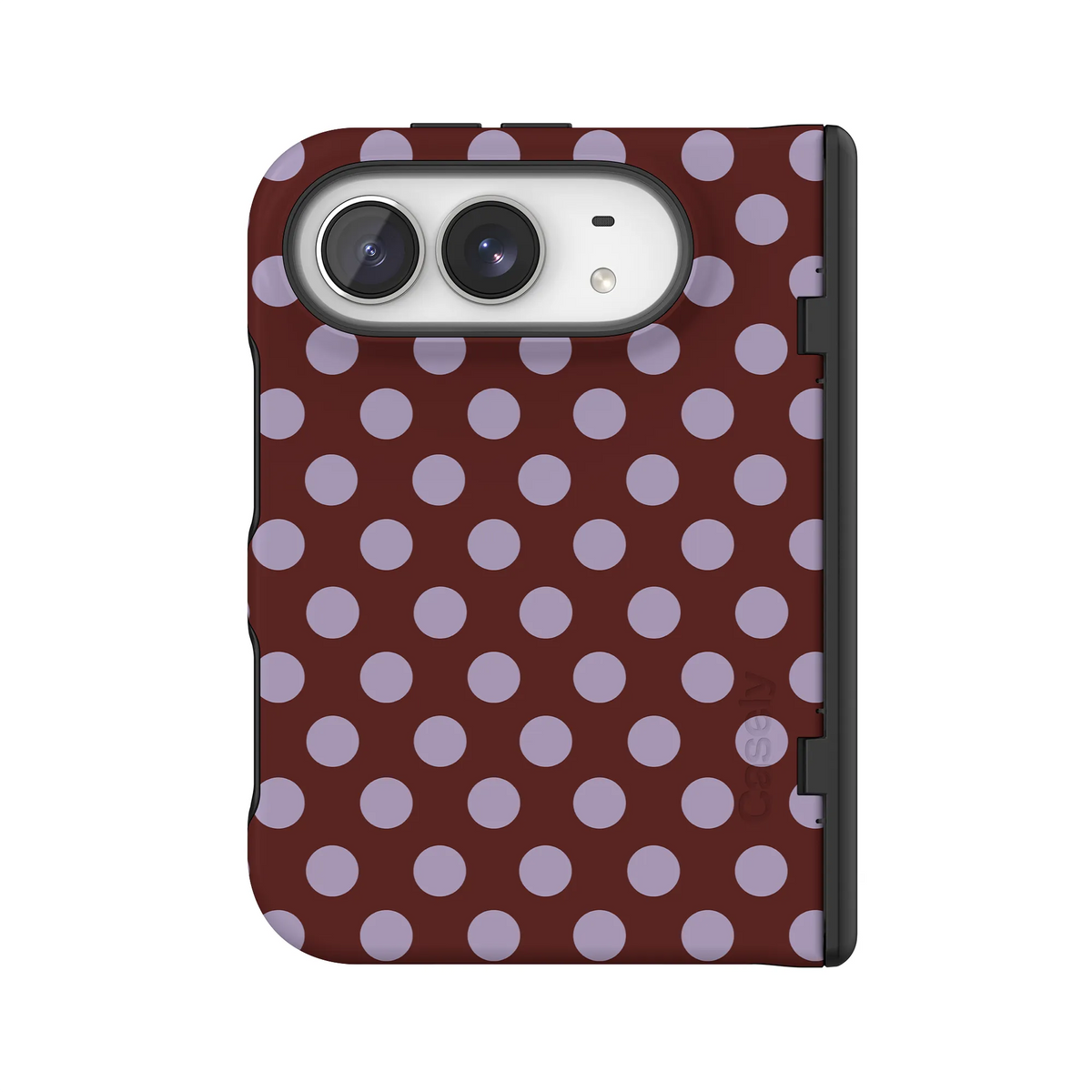 Spotted in SoHo | Burgundy Polka Dot Case