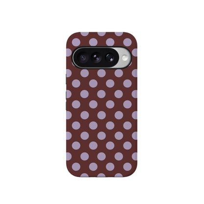 Spotted in SoHo | Burgundy Polka Dot Case