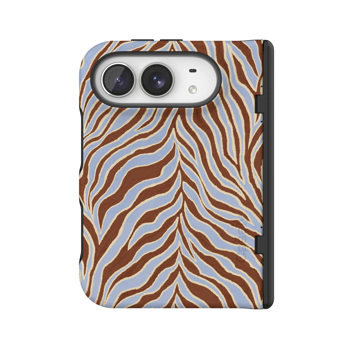 Untamed | Brown & Blue Zebra Case
