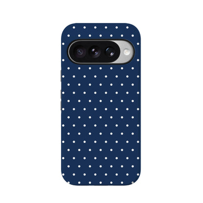 On the Dot | Navy Polka Dot Case