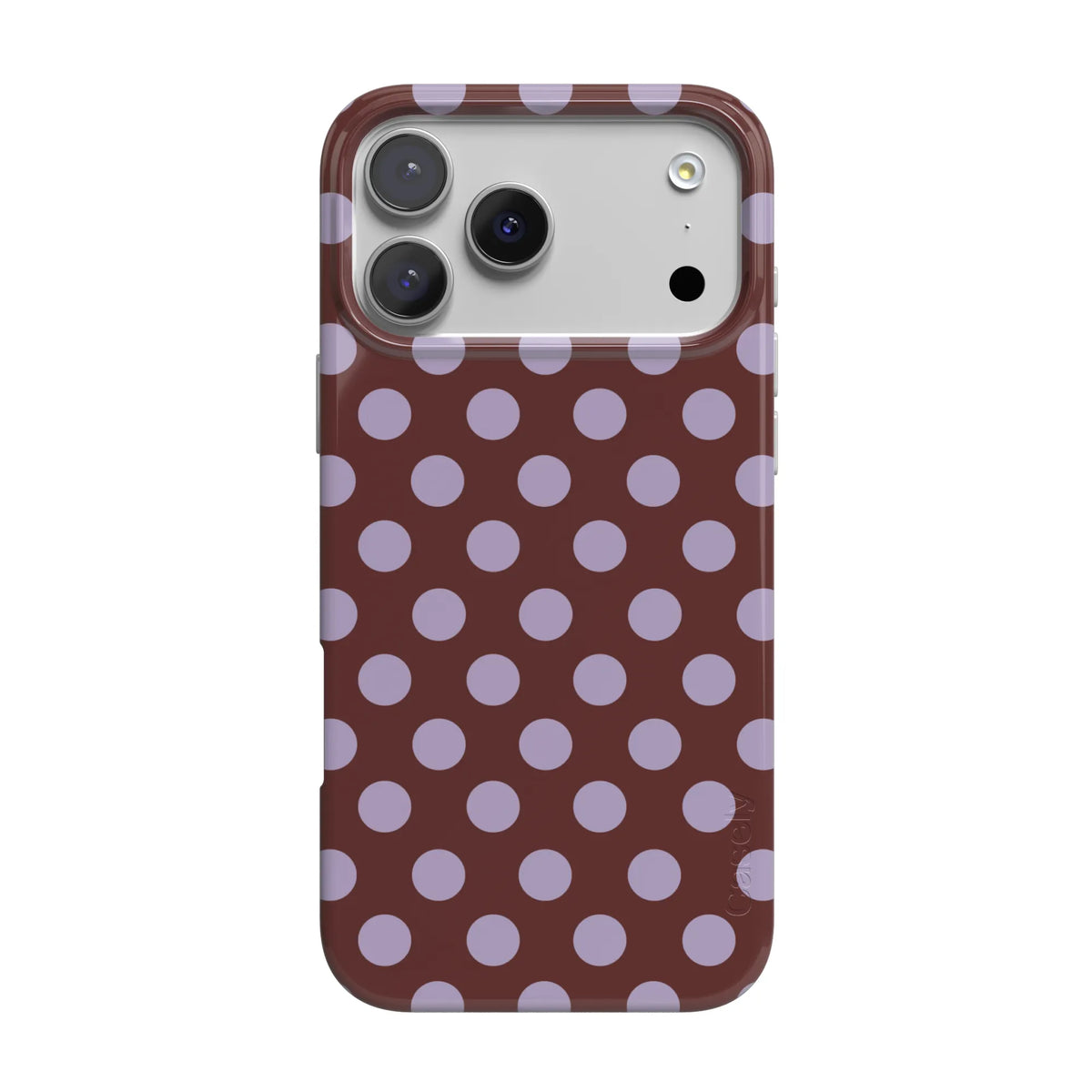 Spotted in SoHo | Burgundy Polka Dot Case