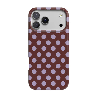 Spotted in SoHo | Burgundy Polka Dot Case