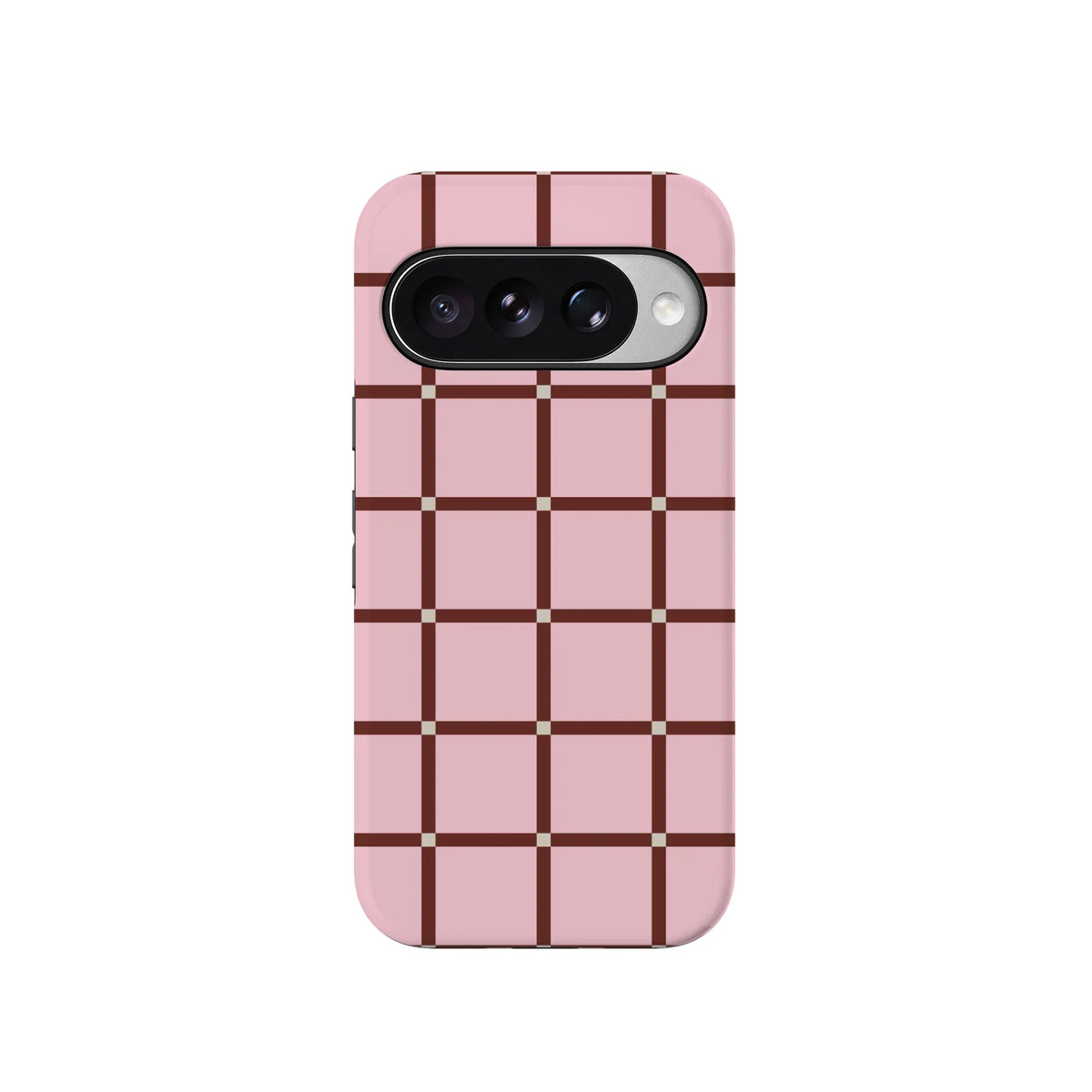 Uptown Gridlock | Pink Checkerboard Case