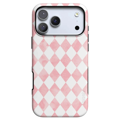 Queen of Diamonds | Pink Watercolor Case