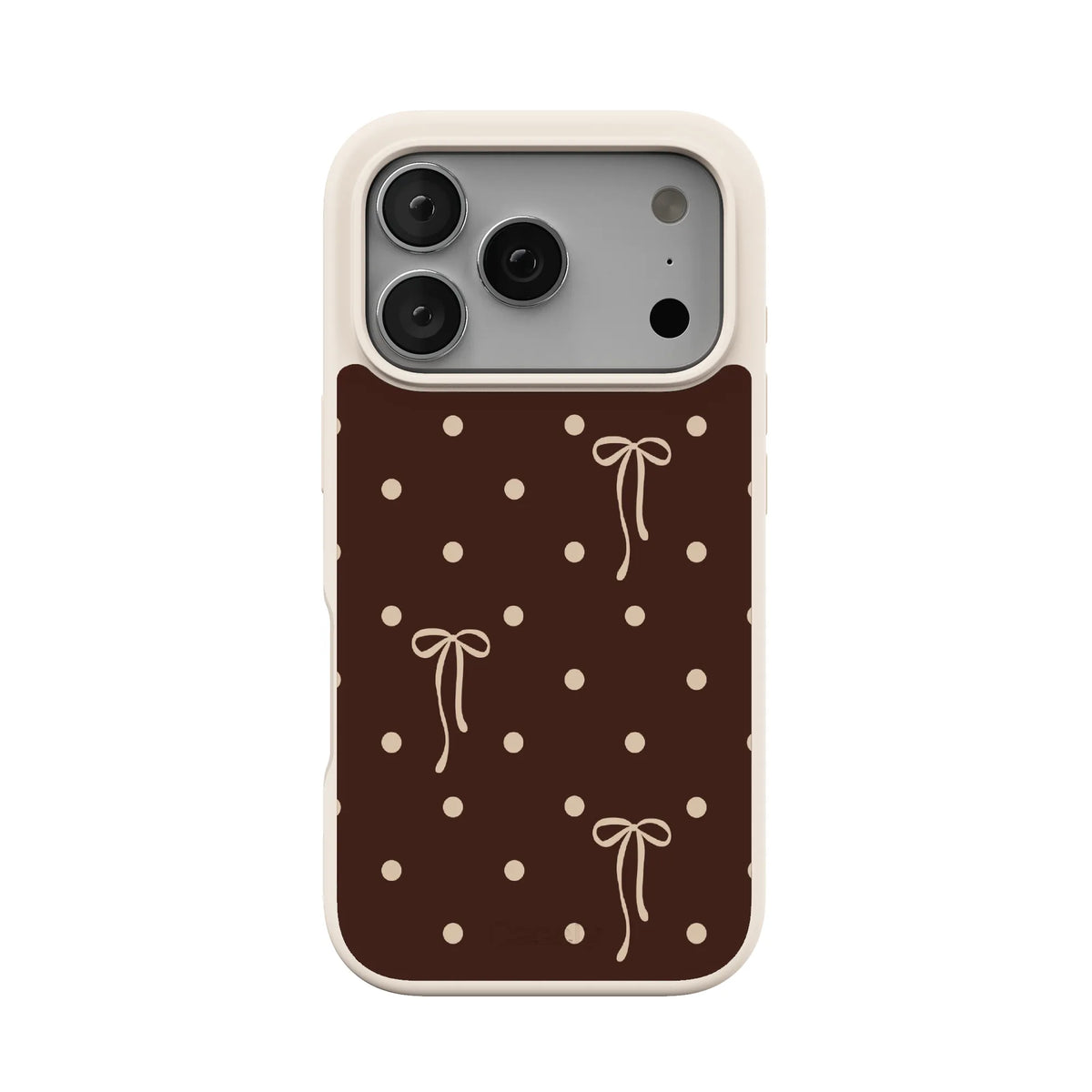 Teddy Bows | Brown Polka Dot Case