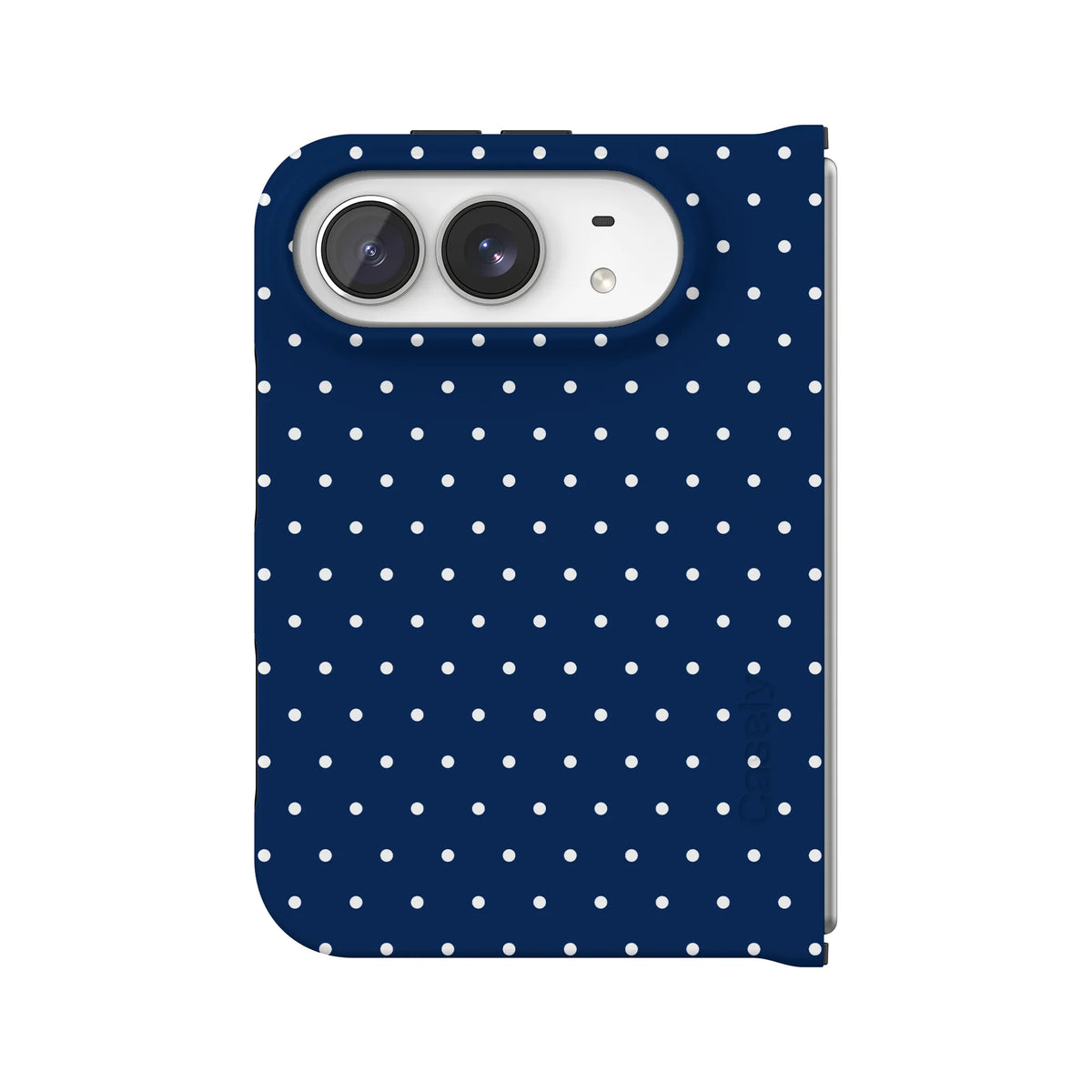 On the Dot | Navy Polka Dot Case