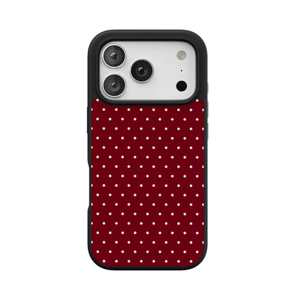 On the Dot | Maroon Polka Dot Case