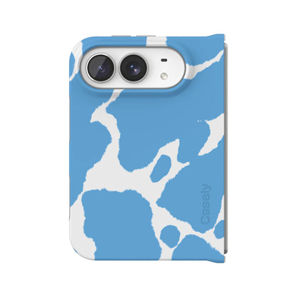 Current MOOd | Light Blue Cow Print Case