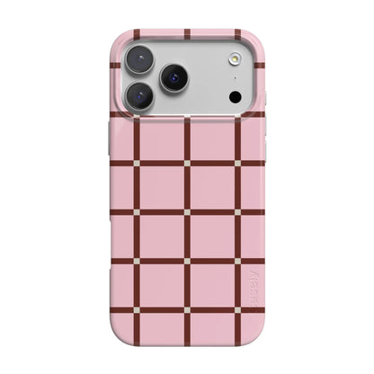 Uptown Gridlock | Pink Checkerboard Case