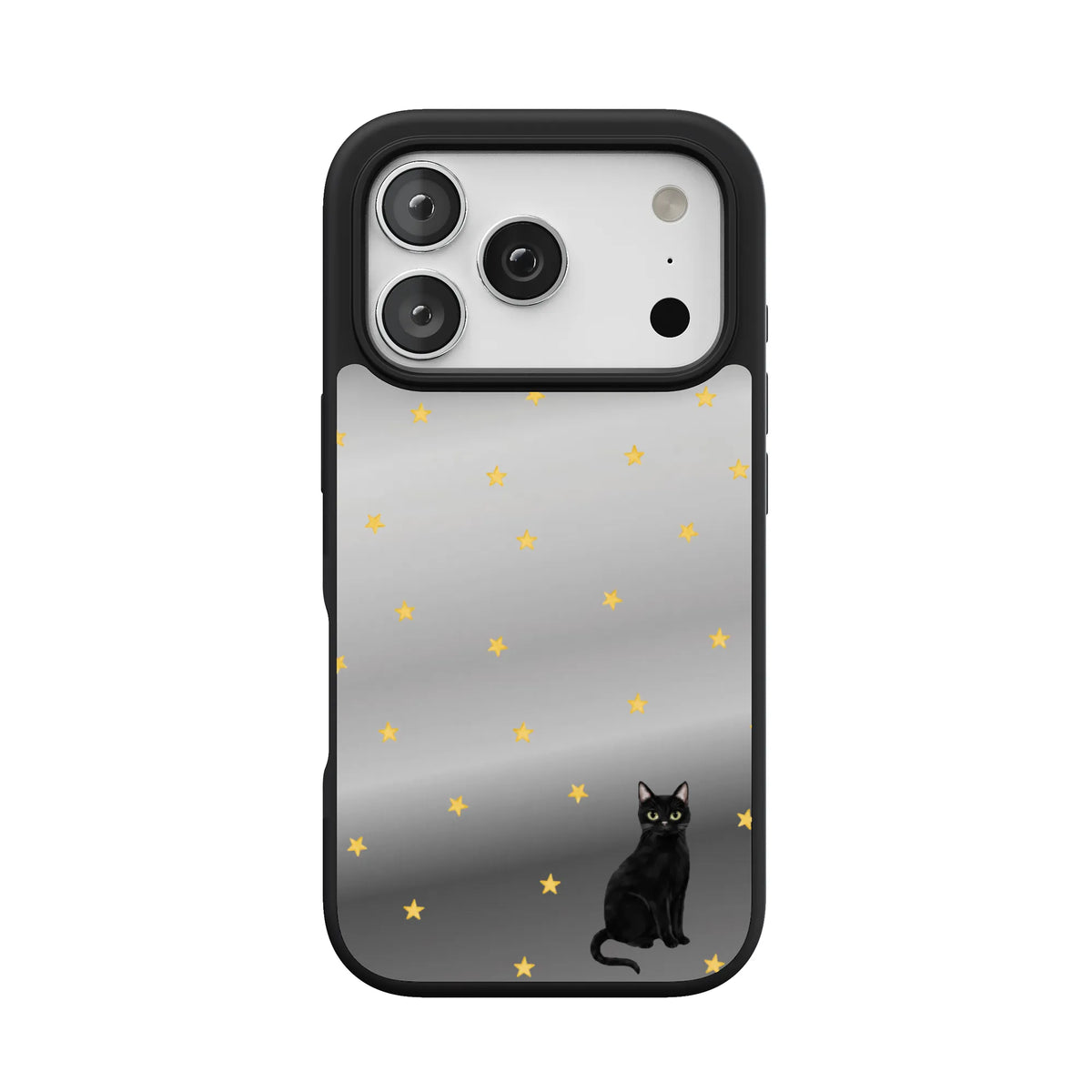 Black Meow-gic | Mirrored Cat Case