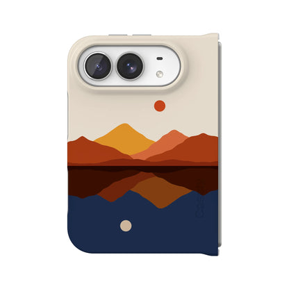 Opposites Attract | Day & Night Colorblock Mountains Case