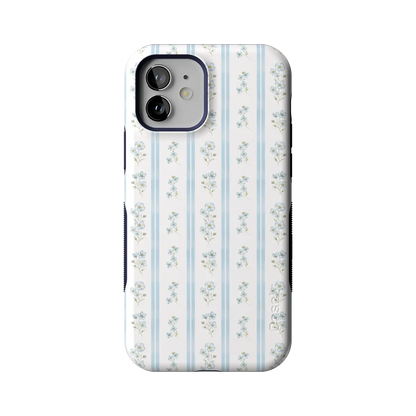 Cottage Stripe | Blue Floral Case