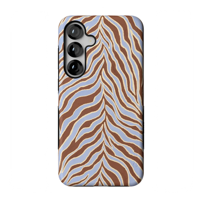 Untamed | Brown & Blue Zebra Case