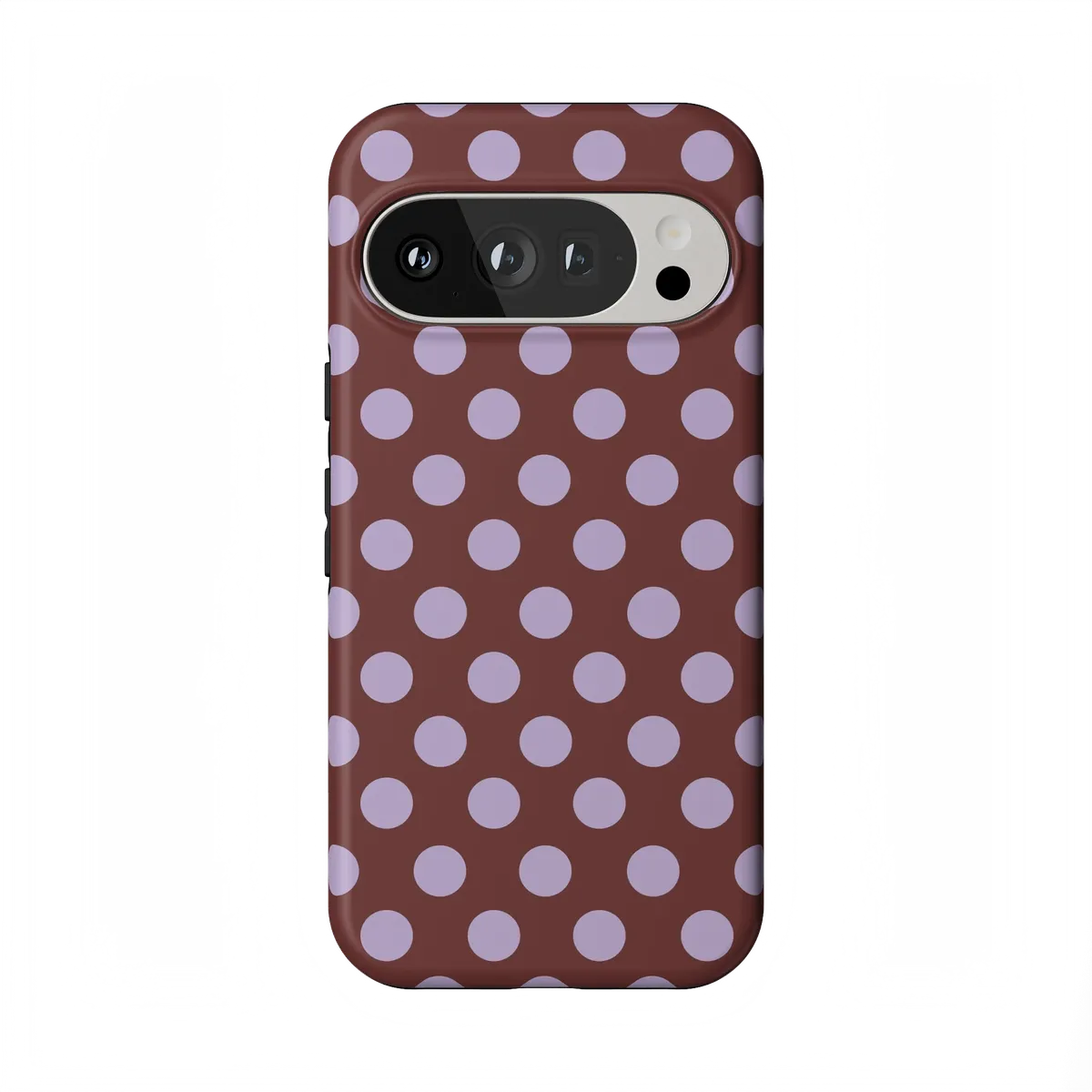 Spotted in SoHo | Burgundy Polka Dot Case