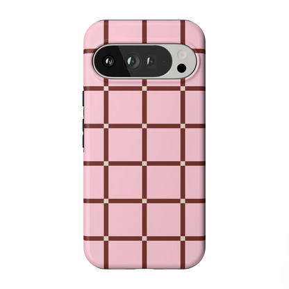 Uptown Gridlock | Pink Checkerboard Case