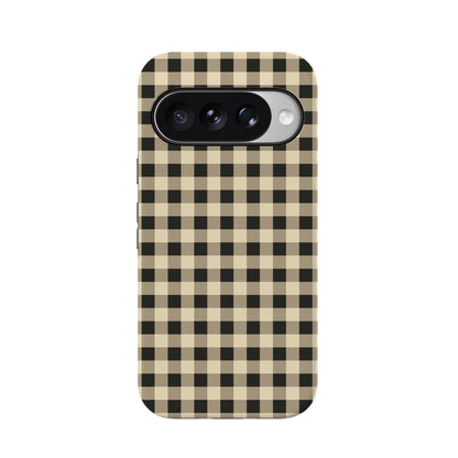 Cedar Lane | Black & Cream Gingham Case
