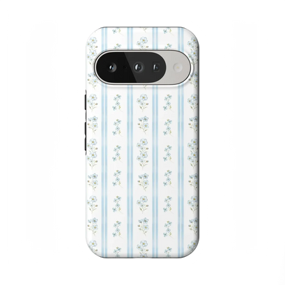 Cottage Stripe | Blue Floral Case
