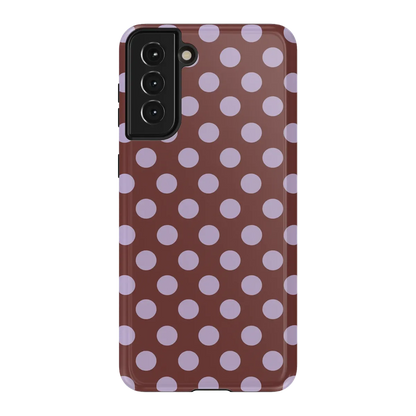 Spotted in SoHo | Burgundy Polka Dot Case