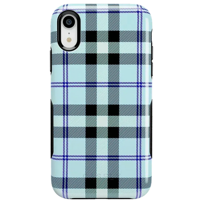 As if! | Light Blue Plaid Case