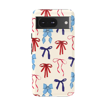 American Girlie | Red White & Blue Bows Case