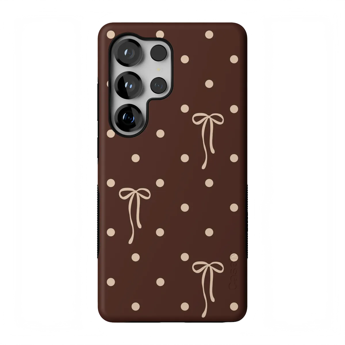 Teddy Bows | Brown Polka Dot Case